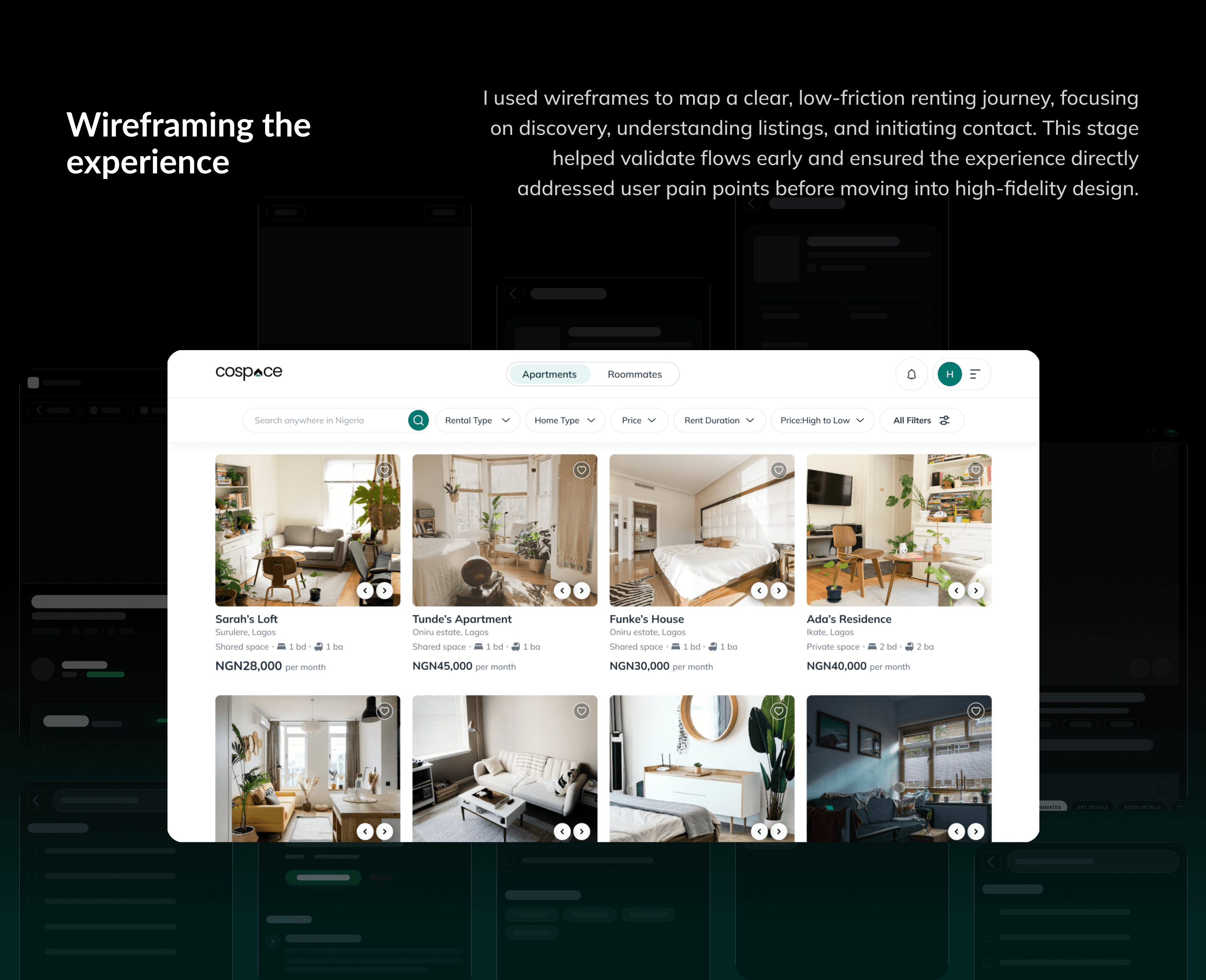 Wireframing the Experience